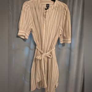 NWOT Linen Gap Shirt Dress